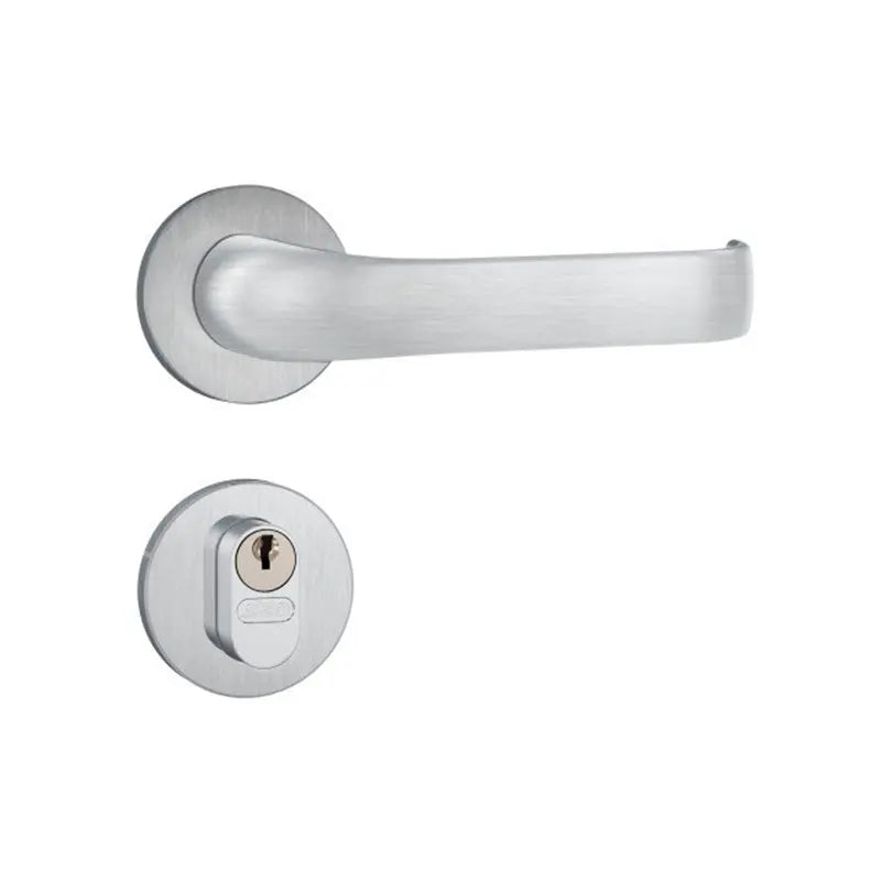 Fechadura Externa Alavanca Inox Esc.803/37 R.Redonda