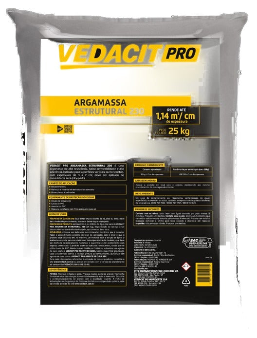 Vedacit Argamassa Estrutural 230