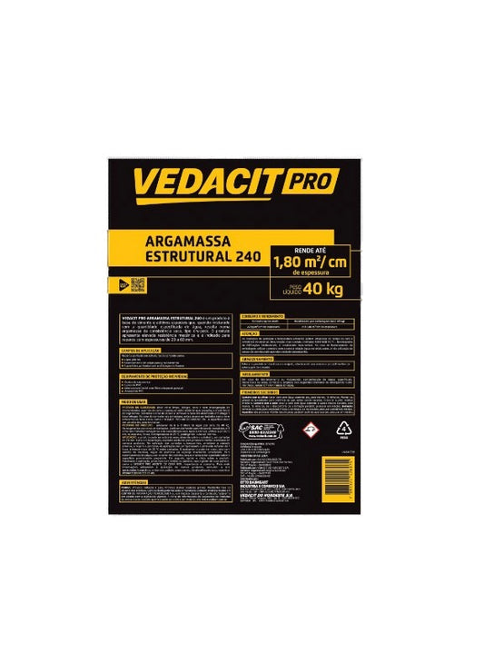 Vedacit Argamassa Estrutural 240