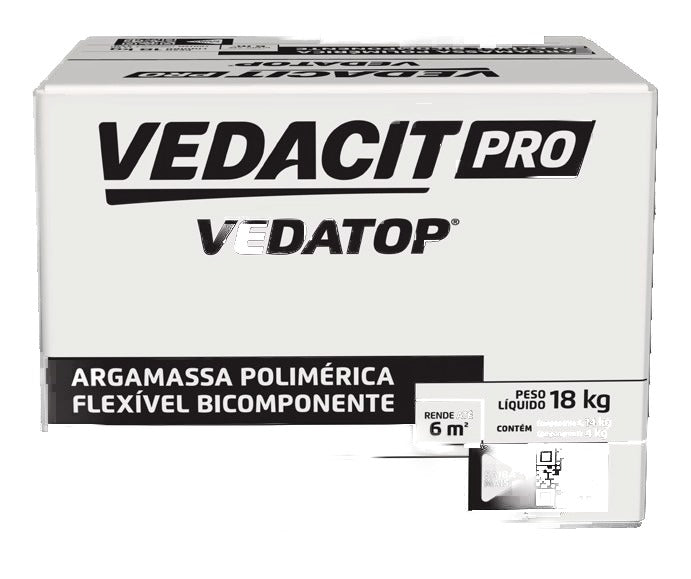 Vedacit Vedatop Argamassa Polimerica Flexivel Bicomponente
