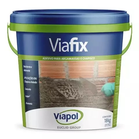 Viafix Adesivo Para Argamassa E Chapisco 18 Kg Viapol