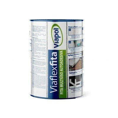 Viaflex Fita Aluminizada 20Cm X 10M Caixa 4Un Viapol