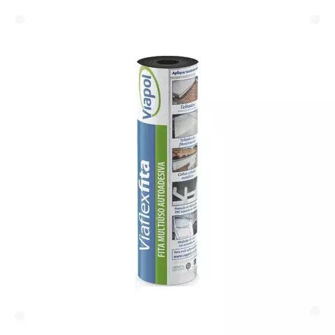 Viaflex Fita Aluminizada 45Cm X 10M Caixa 4Un Viapol