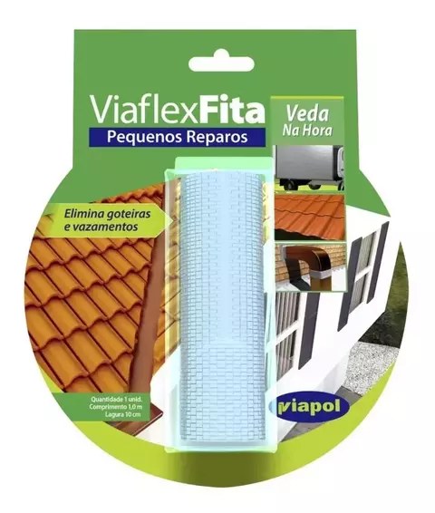 Viaflex Fita Pequenos Reparos 10Cm X 1M Viapol