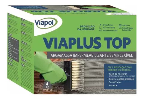 Viaplus Top Argamassa 4 Kg Viapol
